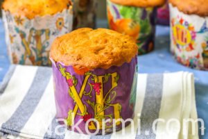 Кулич с орехами и изюмом Кулич с орехами и изюмом